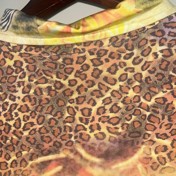 BOHO CHIC Y2K STYLE FRONT KNOT BUTTON DOWN WOMAN'S TOP SIZE Large - Picture 7 of 8